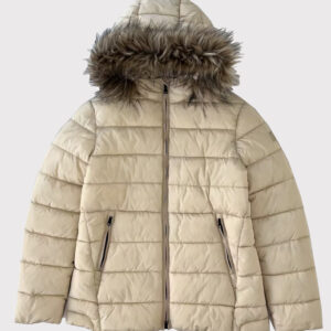Minimalist Style Hooded Puffer jacket