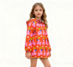 Reversible Applique Embroidered Girls' Padded Jacket - Image 3