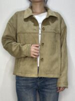 Women's Basical Simple Suede Coat Jacket