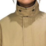 Women's Retro Style Workwear Jacket with Contrast Colors Coats - Image 2