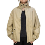 Women's Retro Style Workwear Jacket with Contrast Colors Coats - Image 4