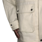 Men's Vintage Softshell Jacket Stand Collar Waterproof Windproof Zipper Closure Casual Work Jacket for Winter OEM Service - Image 3