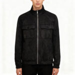 Black Men's Suede Jacket