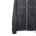 Black Men's Suede Jacket - Image 4