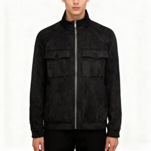 Black Men's Suede Jacket