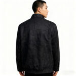 Black Men's Suede Jacket - Image 2