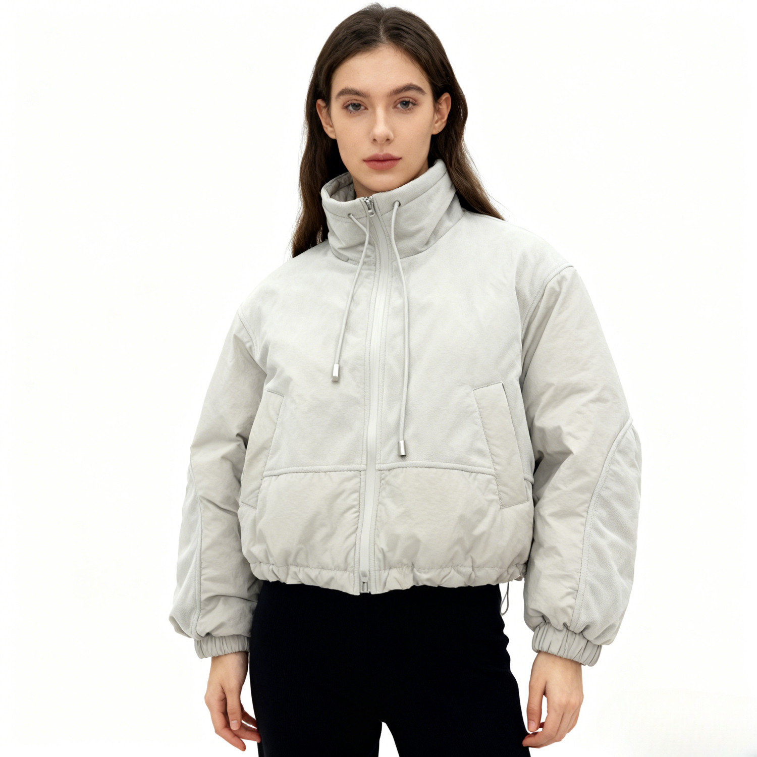 161 Wholesale Custom Color Print Stand Bomber Jacket Fashionable Soft Fabric Winter Wear Zipper Closure Breathable Waterproof Quick — изображение 1