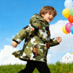 Boys' Mid-Length Camouflage Garment Dyed 100% Polyester Padded Jacket - Imagen 2