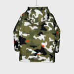 Boys' Mid-Length Camouflage Garment Dyed 100% Polyester Padded Jacket - Imagen 4