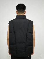 Men's Work Vest-Polyester Waterproof Windproof Quilted Utility Outerwear with Multi-Pockets - Image 4