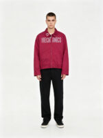 Men’s Streetwear Workwear Jacket with Rhinestone Graphics