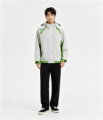 Men’s Outdoor Color-Block Windproof Hooded Jacket