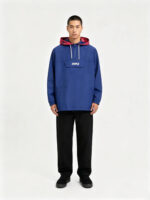 Men’s Staple Anorak Half-Zip Hooded Wind Jacket