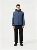 Men’s Color Block Hooded Lightweight Windproof Outdoor Jacket