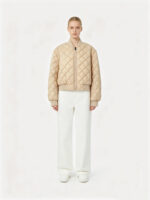 Quilted Baseball Crop Jacket