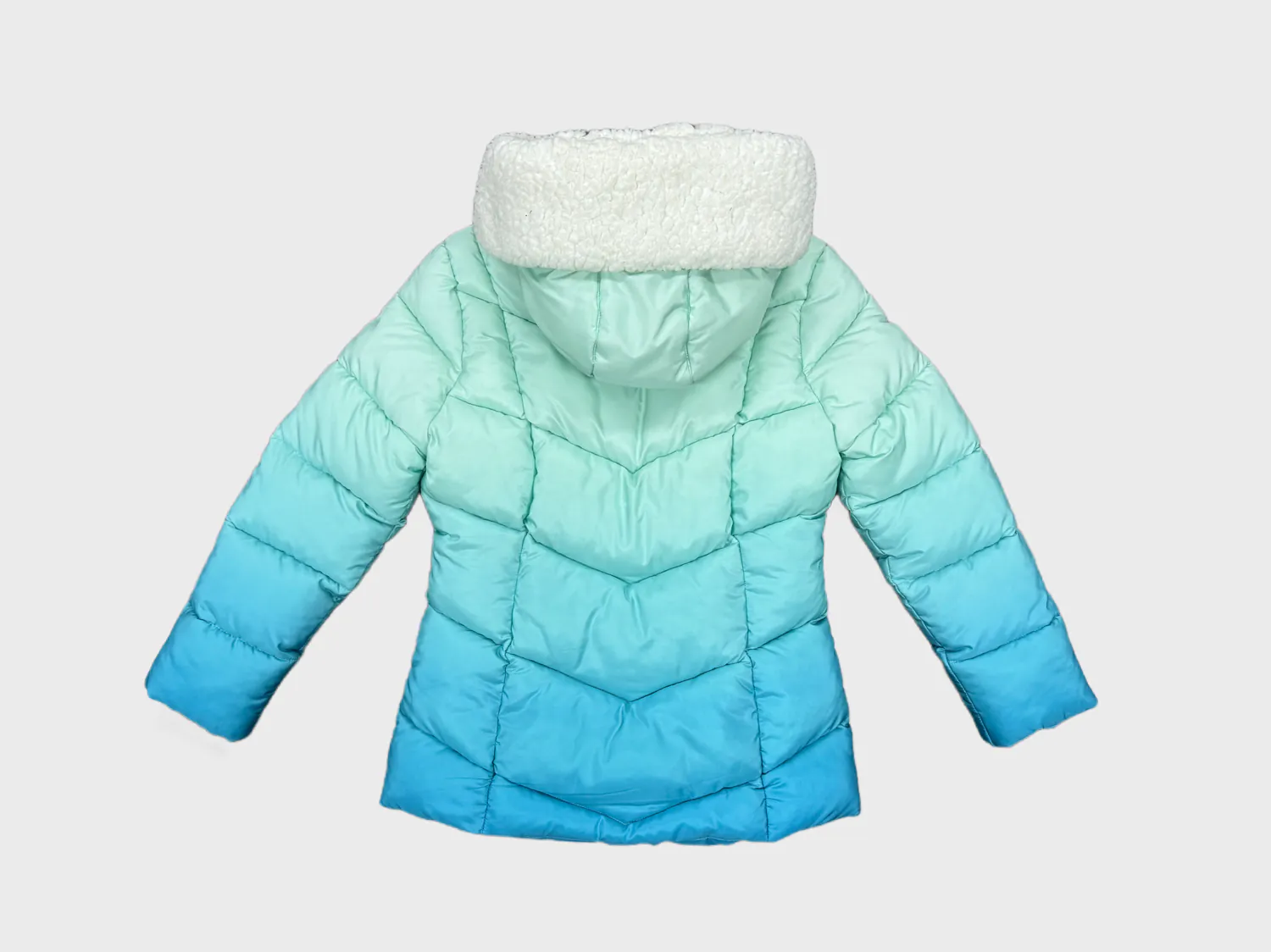 Casaco Puffer Feminino em Gradiente de Cor - Imagem 3
